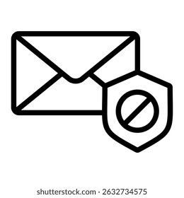 Elemento De Icono De Remitente Bloqueado Para Diseño