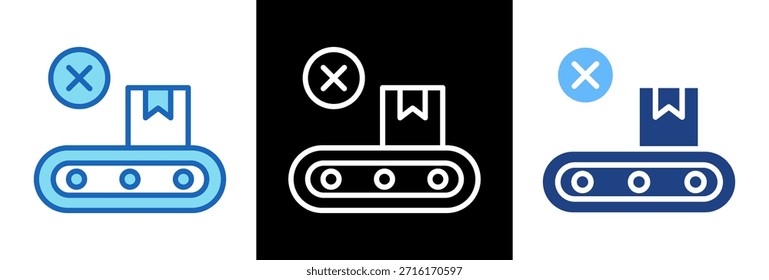 Icono de suministro bloqueado Ilustración vectorial triplestyle