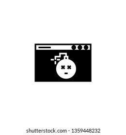 Blocked website glyph icon