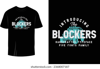 Blockers Vehicle Amazing T Shirt Design Vector