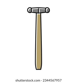 blocking hammer tool color icon vector. blocking hammer tool sign. isolated symbol illustration