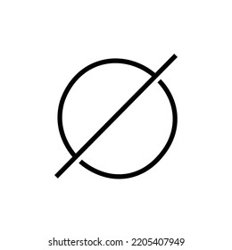 Blocking icon. Editable Vector Outline. Thin linear black ads blocking sign, simple element from marketing concept isolated stroke on white background. Single Pictogram.