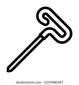blocking pins knitting wool line icon vector. blocking pins knitting wool sign. isolated contour symbol black illustration
