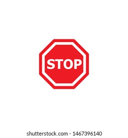 blocking Stop Icon vector template