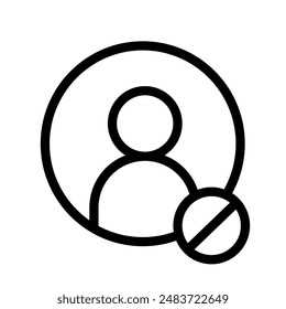 Blocking use, banowaie - vector icon	