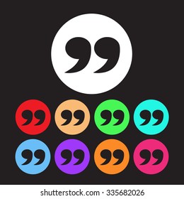 Blockquote sign icon Illustration
