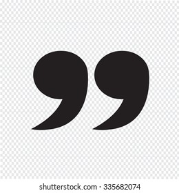 Blockquote sign icon Illustration