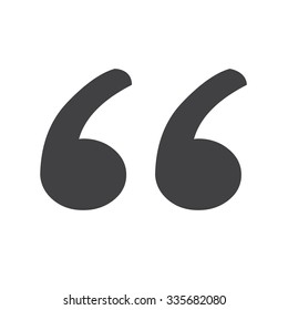 Blockquote sign icon Illustration