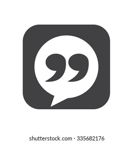 Blockquote sign icon Illustration