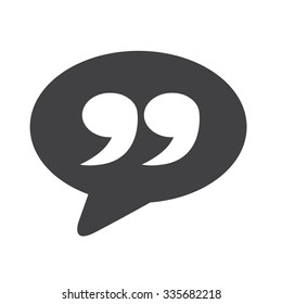 Blockquote sign icon Illustration