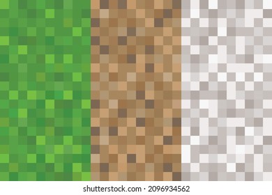 Blocks of 3 colors for games or animations