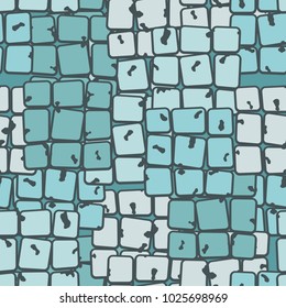 Blocks of 9 uneven quadrangles located chaotically form an interesting pattern. Checkered texture with random order.