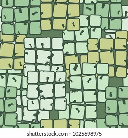 Blocks of 9 uneven quadrangles located chaotically form an interesting pattern. Checkered texture with random order.