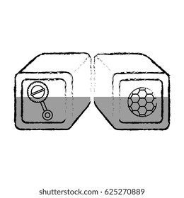 blocks cubes toy icon