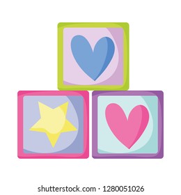 blocks cubes toys icon