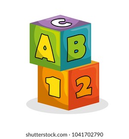 blocks game toy isolated icon