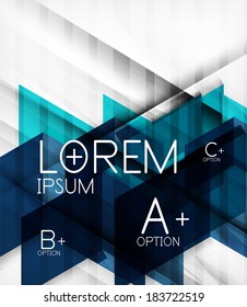Blocks geometric abstract background with infographic options