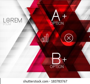 Blocks geometric abstract background with infographic options