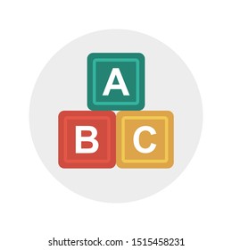 blocks glyph flat vector icon
