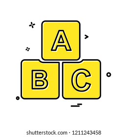Blocks icon design vector