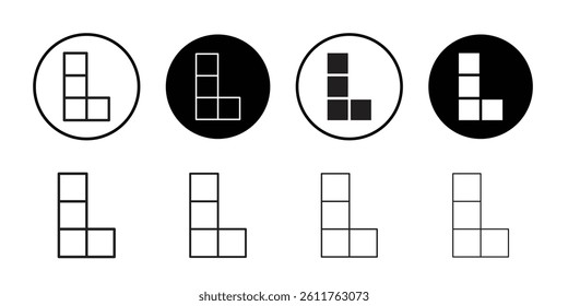 Blocks icon Flat line symbol