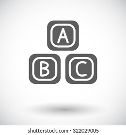 Blocks icon. Flat vector related icon for web and mobile applications. It can be used as - logo, pictogram, icon, infographic element. Vector Illustration.