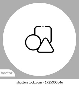 Blocks icon sign vector,Symbol, logo illustration for web and mobile