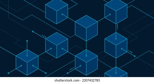 Blocks Joined Together In A Network: Blockchain And Digital Ledger