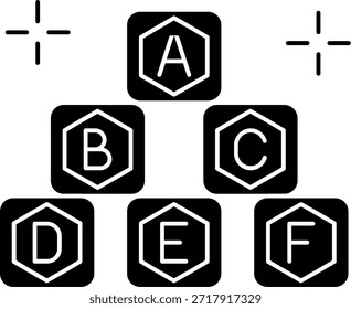Bloques de línea de diseño de iconos de Vector