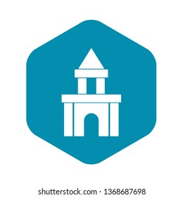Blocks toy icon. Simple illustration of blocks toy vector icon for web
