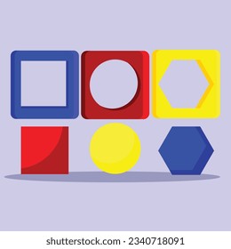 Blocks toy icon. Subtable to place on toys, kids, etc.