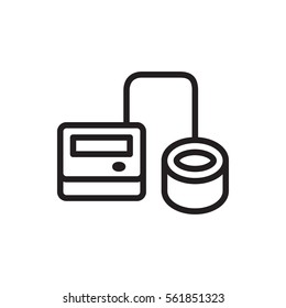 blod pressure tool icon illustration isolated vector sign symbol