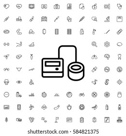 blod pressure tool icon illustration isolated vector sign symbol. Health icons set.