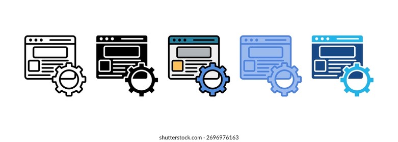 Blog Administration Icon Element For Design