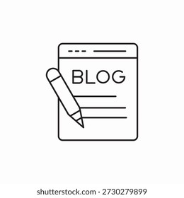 blog article icon sign vector