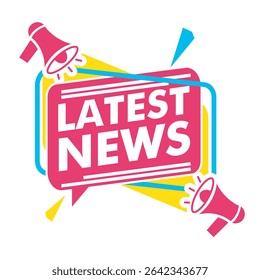Blog banner design featuring Latest News text in bold typography, ideal for website headers, social media posts, and content update announcements with a professional layout.