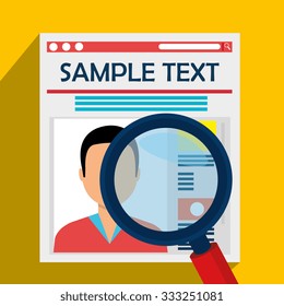 Blog and bloggers trend design, vector illustration graphic