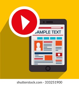 Blog and bloggers trend design, vector illustration graphic