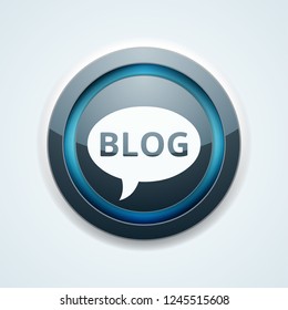 Blog button illustration