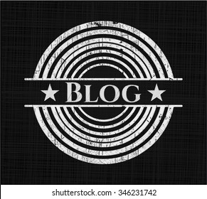 Blog with chalkboard texture