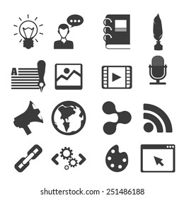 blog concept design, vector illustration eps10 graphic 