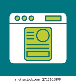 Blog Creative Vector Graphic Icon