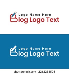Blog and design logo in vector