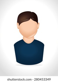 Blog design over white background, vector illustration.