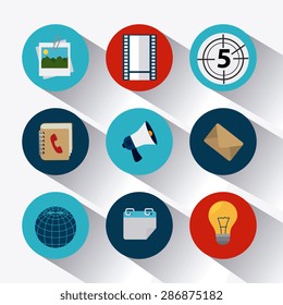 Blog design over white background, vector illustration.