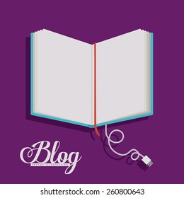 Blog design, vector illustration