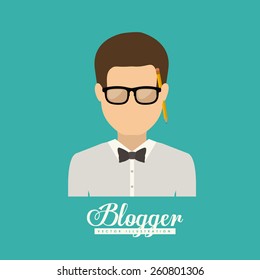 Blog design, vector illustration