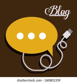 Blog design, vector illustration
