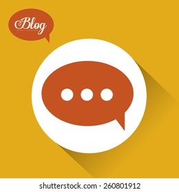 Blog design, vector illustration