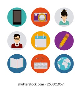 Blog design, vector illustration